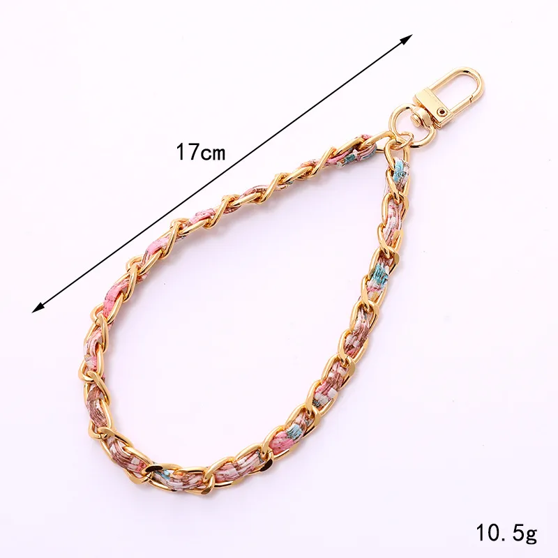 1 Piece Elegant Lady Geometric Pu Leather Metal Knitting Bag Pendant Keychain display picture 2