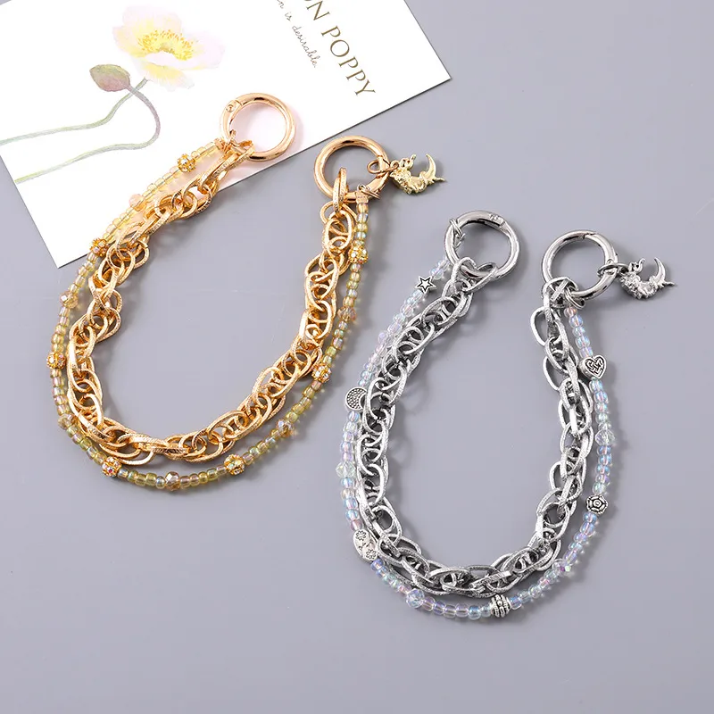 1 Piece Elegant Basic Lady Moon Metal Bag Pendant Keychain display picture 1