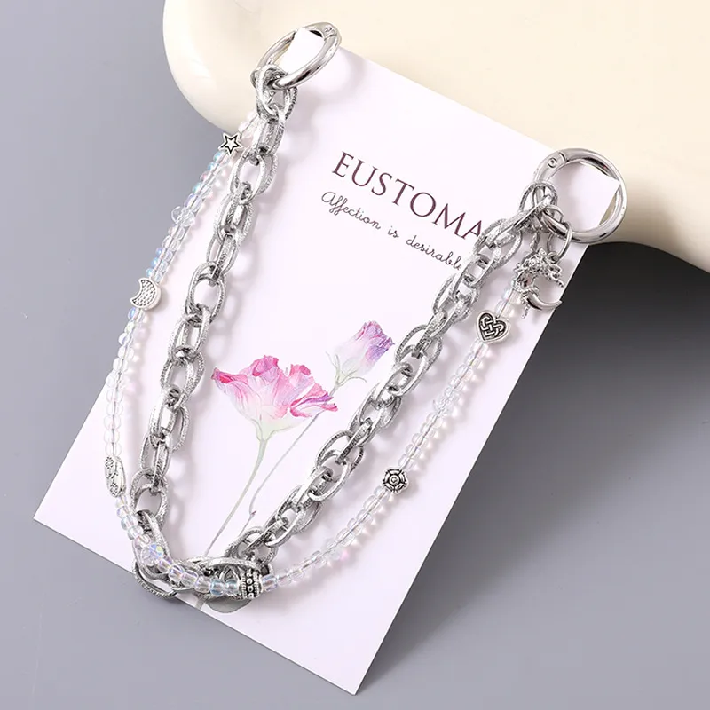 1 Piece Elegant Basic Lady Moon Metal Bag Pendant Keychain display picture 3