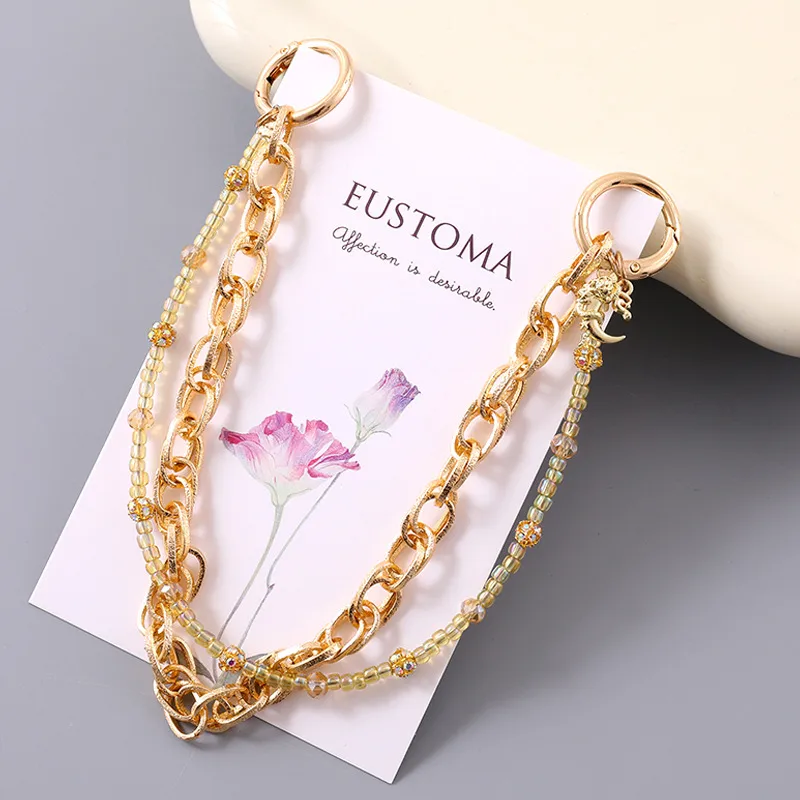 1 Piece Elegant Basic Lady Moon Metal Bag Pendant Keychain display picture 4