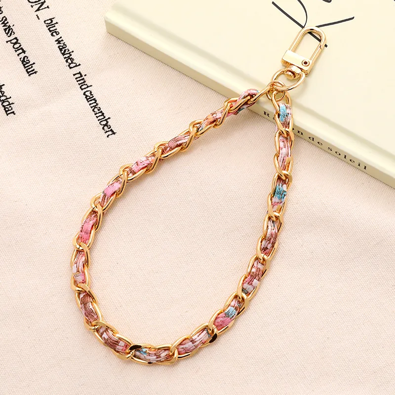 1 Piece Elegant Lady Geometric Pu Leather Metal Knitting Bag Pendant Keychain display picture 6