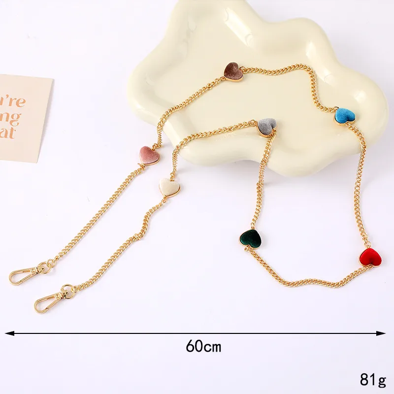 1 Piece Elegant Lady Simple Style Heart Shape Alloy Bag Pendant Mobile Phone Chain display picture 2