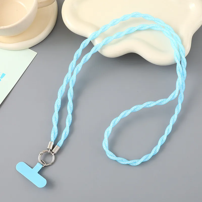 1 Piece Cute Sweet Geometric Net Rope Mobile Phone Chain display picture 3