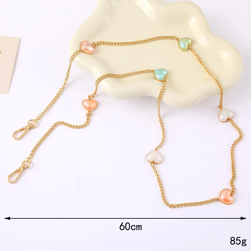 1 Piece Elegant Lady Simple Style Heart Shape Alloy Bag Pendant Mobile Phone Chain display picture 3