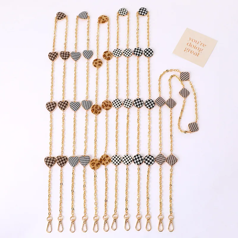 1 Piece Elegant Lady Simple Style Plaid Alloy Bag Pendant Mobile Phone Chain display picture 1