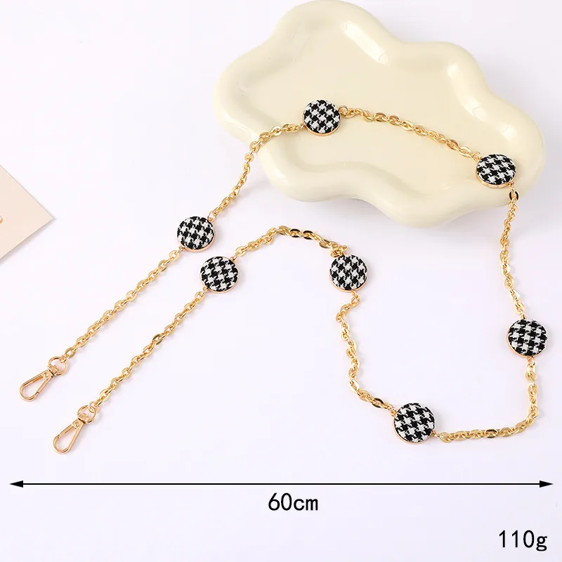 1 Piece Elegant Lady Simple Style Plaid Alloy Bag Pendant Mobile Phone Chain display picture 7