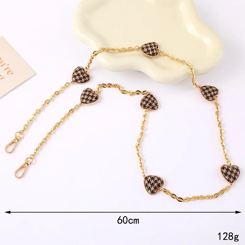 1 Piece Elegant Lady Simple Style Plaid Alloy Bag Pendant Mobile Phone Chain display picture 3