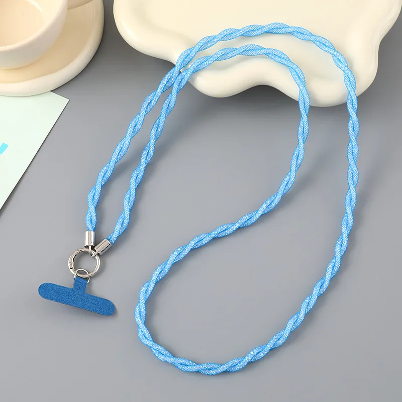 1 Piece Cute Sweet Geometric Net Rope Mobile Phone Chain display picture 6