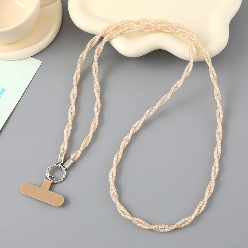 1 Piece Cute Sweet Geometric Net Rope Mobile Phone Chain display picture 8