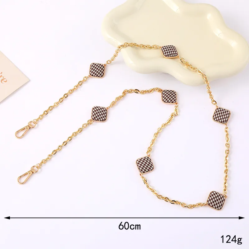 1 Piece Elegant Lady Simple Style Plaid Alloy Bag Pendant Mobile Phone Chain display picture 6