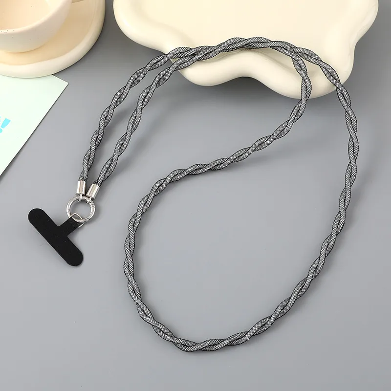 1 Piece Cute Sweet Geometric Net Rope Mobile Phone Chain display picture 10