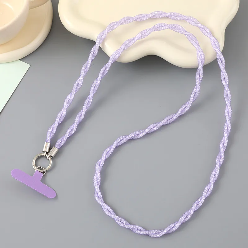 1 Piece Cute Sweet Geometric Net Rope Mobile Phone Chain display picture 11