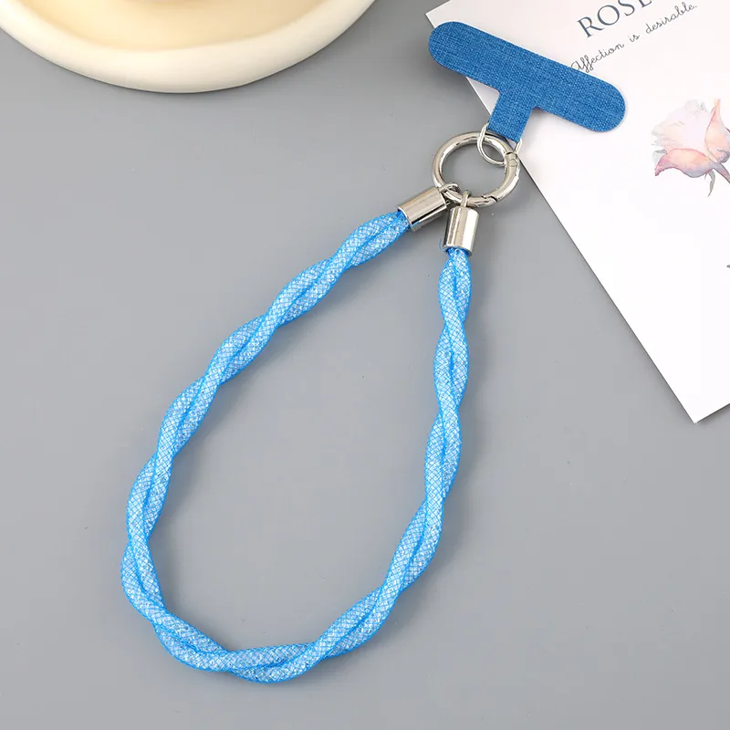 1 Piece Cute Sweet Geometric Net Rope Mobile Phone Chain display picture 12