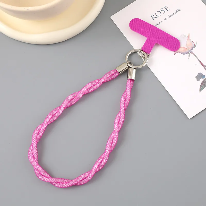 1 Piece Cute Sweet Geometric Net Rope Mobile Phone Chain display picture 14