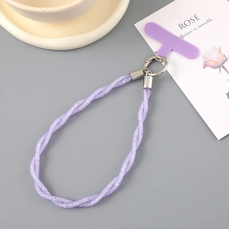 1 Piece Cute Sweet Geometric Net Rope Mobile Phone Chain display picture 16