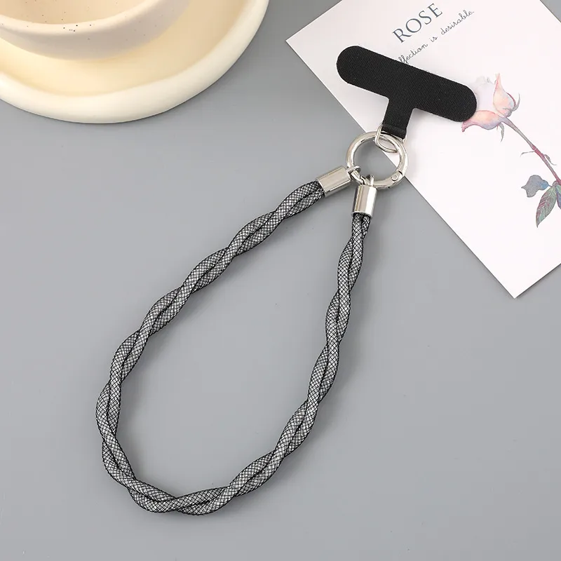 1 Piece Cute Sweet Geometric Net Rope Mobile Phone Chain display picture 19