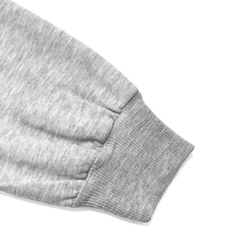 Grey Hoodie Jacket Short Casual Style Women's Fashionable Trendy Zipper Closure Long Sleeve Loose Fit Pure Color Sweatshirt display picture 9