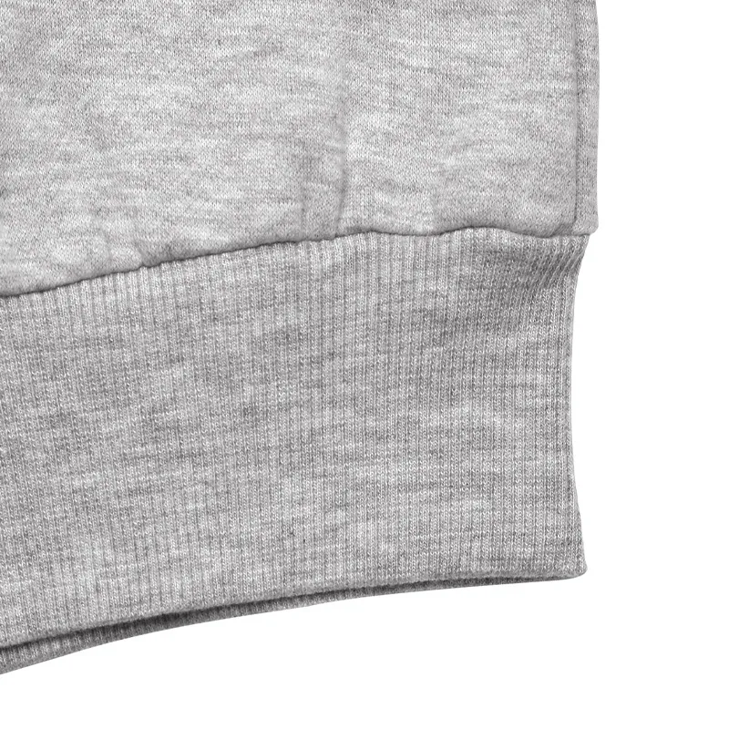 Grey Hoodie Jacket Short Casual Style Women's Fashionable Trendy Zipper Closure Long Sleeve Loose Fit Pure Color Sweatshirt display picture 10