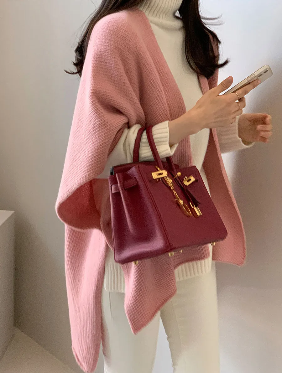 Ladies' Lazy Style Knitted Shawl Coat Casual Soft Personality Fleece Sweater Open Cardigan Cowl Neck Long Sleeve Polyester display picture 16