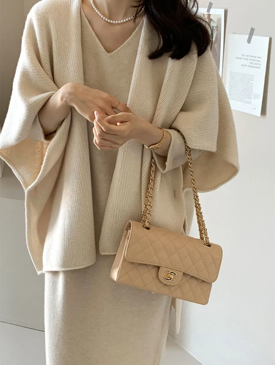 Ladies' Lazy Style Knitted Shawl Coat Casual Soft Personality Fleece Sweater Open Cardigan Cowl Neck Long Sleeve Polyester display picture 67