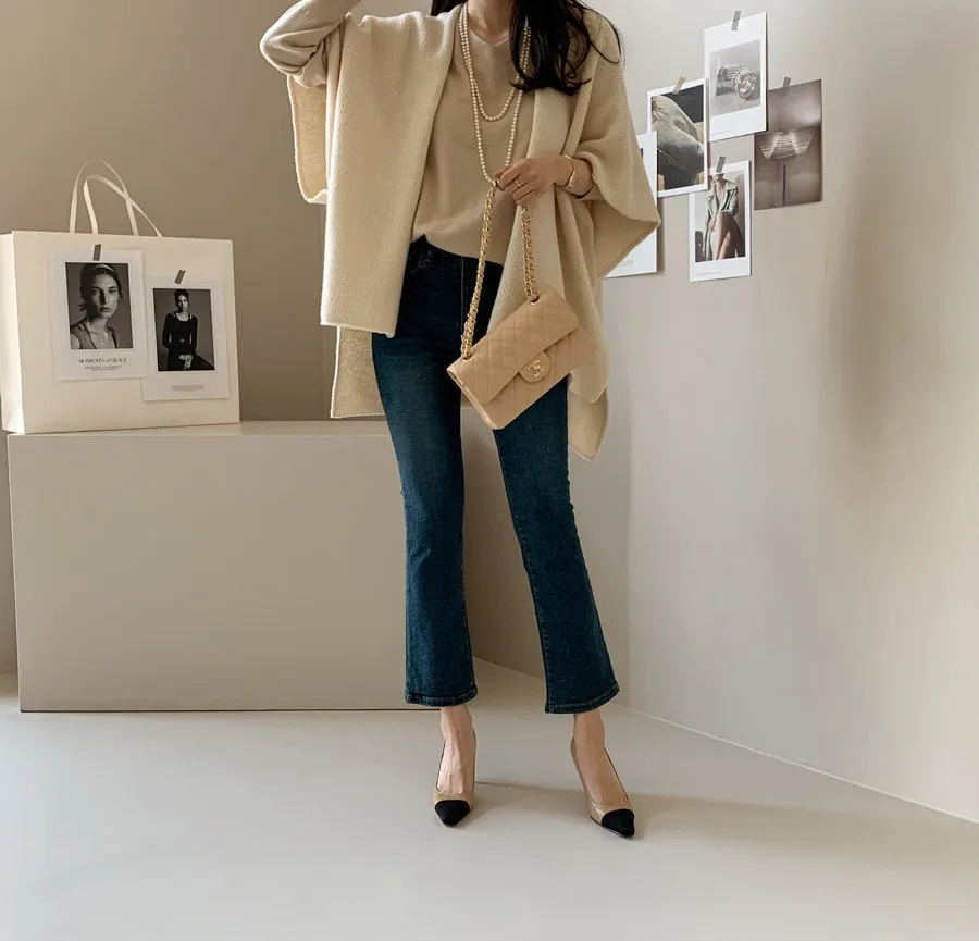 Ladies' Lazy Style Knitted Shawl Coat Casual Soft Personality Fleece Sweater Open Cardigan Cowl Neck Long Sleeve Polyester display picture 12