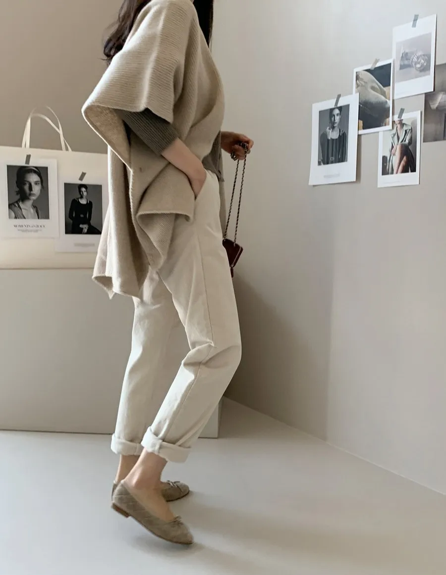 Ladies' Lazy Style Knitted Shawl Coat Casual Soft Personality Fleece Sweater Open Cardigan Cowl Neck Long Sleeve Polyester display picture 26