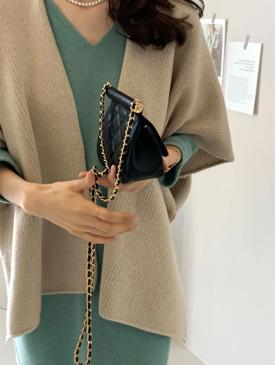 Ladies' Lazy Style Knitted Shawl Coat Casual Soft Personality Fleece Sweater Open Cardigan Cowl Neck Long Sleeve Polyester display picture 53