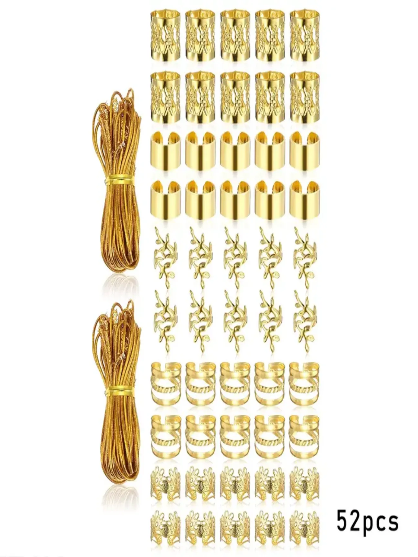 Women's Cute Casual Holiday Wedding Curls Straight Hair Dreadlocks Hair Rings display picture 4