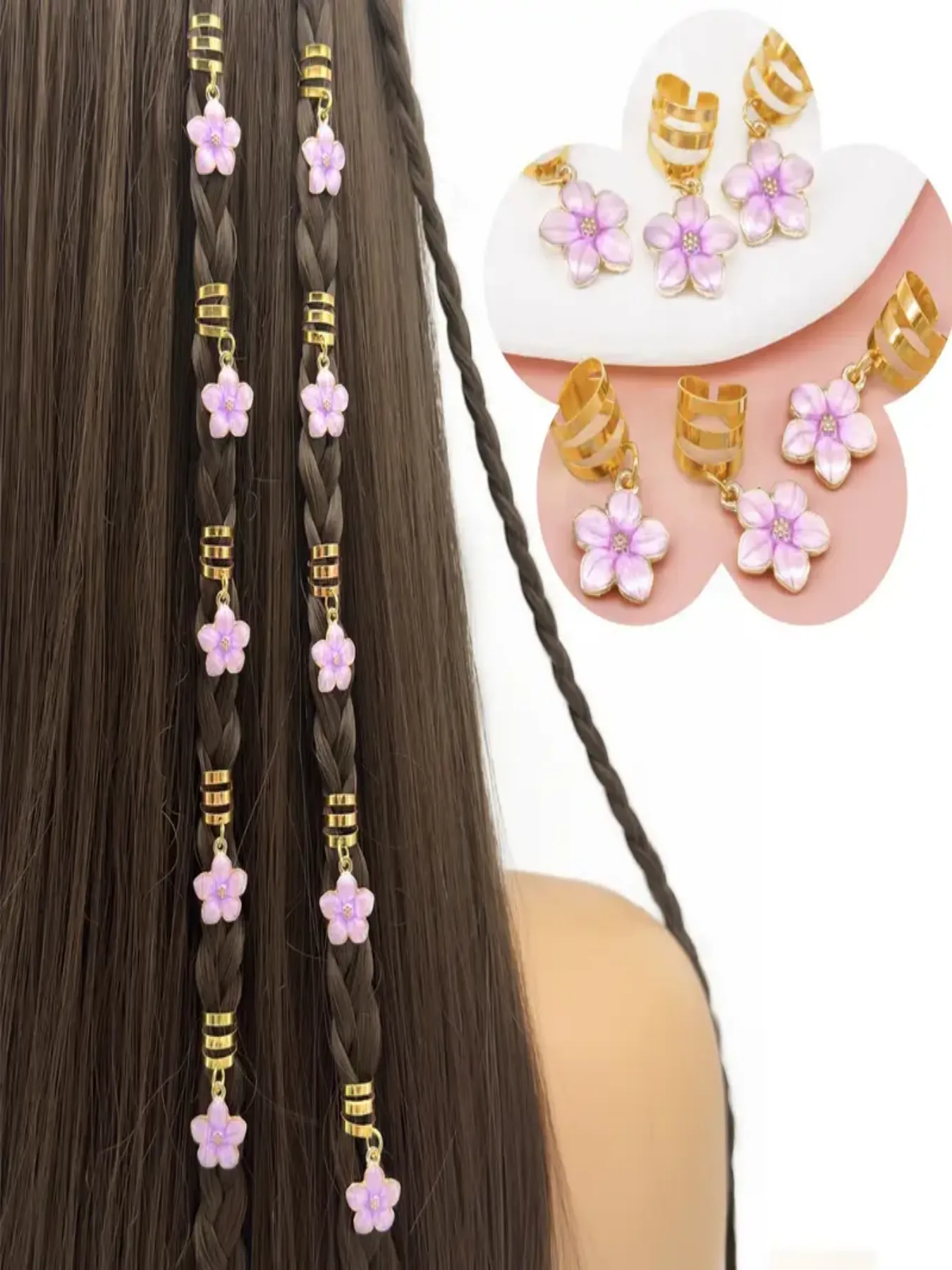 Women's Cute Party Street Curls Straight Hair Dreadlocks Hair Rings display picture 1