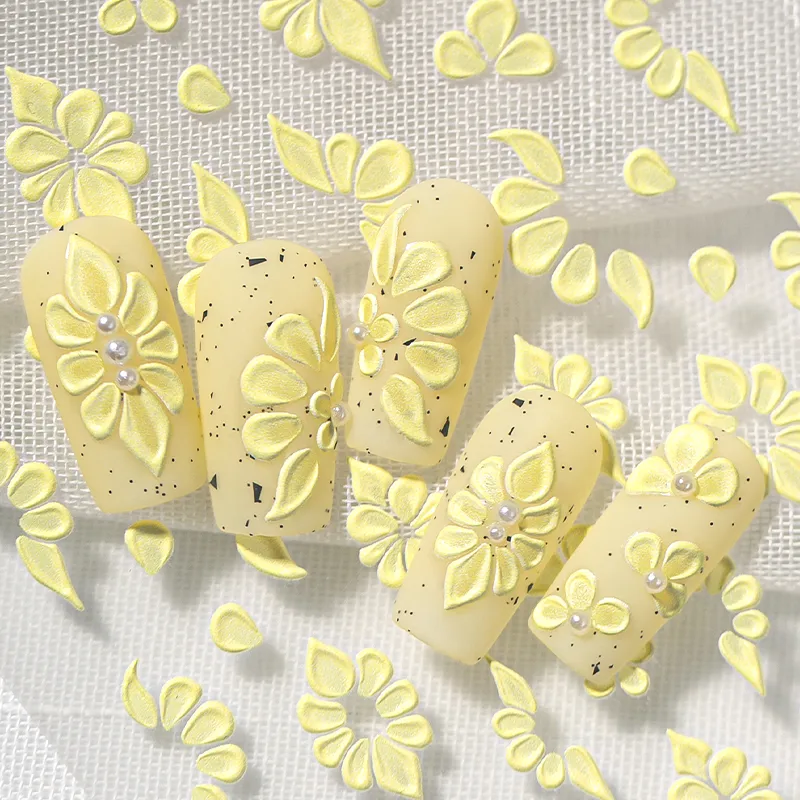 Delicate Hand-Painted Decorative Petal Nail Art Stickers French Relief Elements Women's DIY Suitable For Use In Nail Salons display picture 5