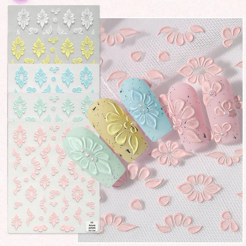 Delicate Hand-Painted Decorative Petal Nail Art Stickers French Relief Elements Women's DIY Suitable For Use In Nail Salons display picture 2