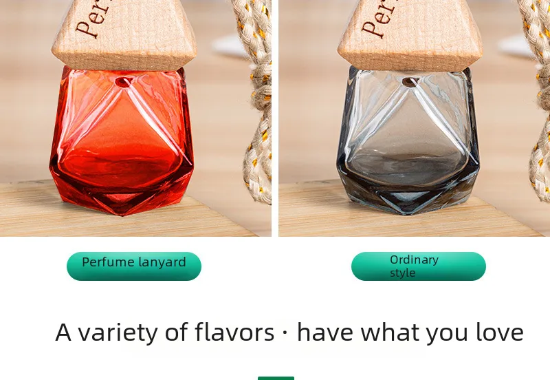 Triangle Cover Diamond Color Fire Extinguisher Bottles Car Aromatherapy Bottles Automobile Hanging Ornament Rearview Mirror Pendant Car Decoration Pendant display picture 9