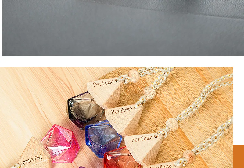 Triangle Cover Diamond Color Fire Extinguisher Bottles Car Aromatherapy Bottles Automobile Hanging Ornament Rearview Mirror Pendant Car Decoration Pendant display picture 27