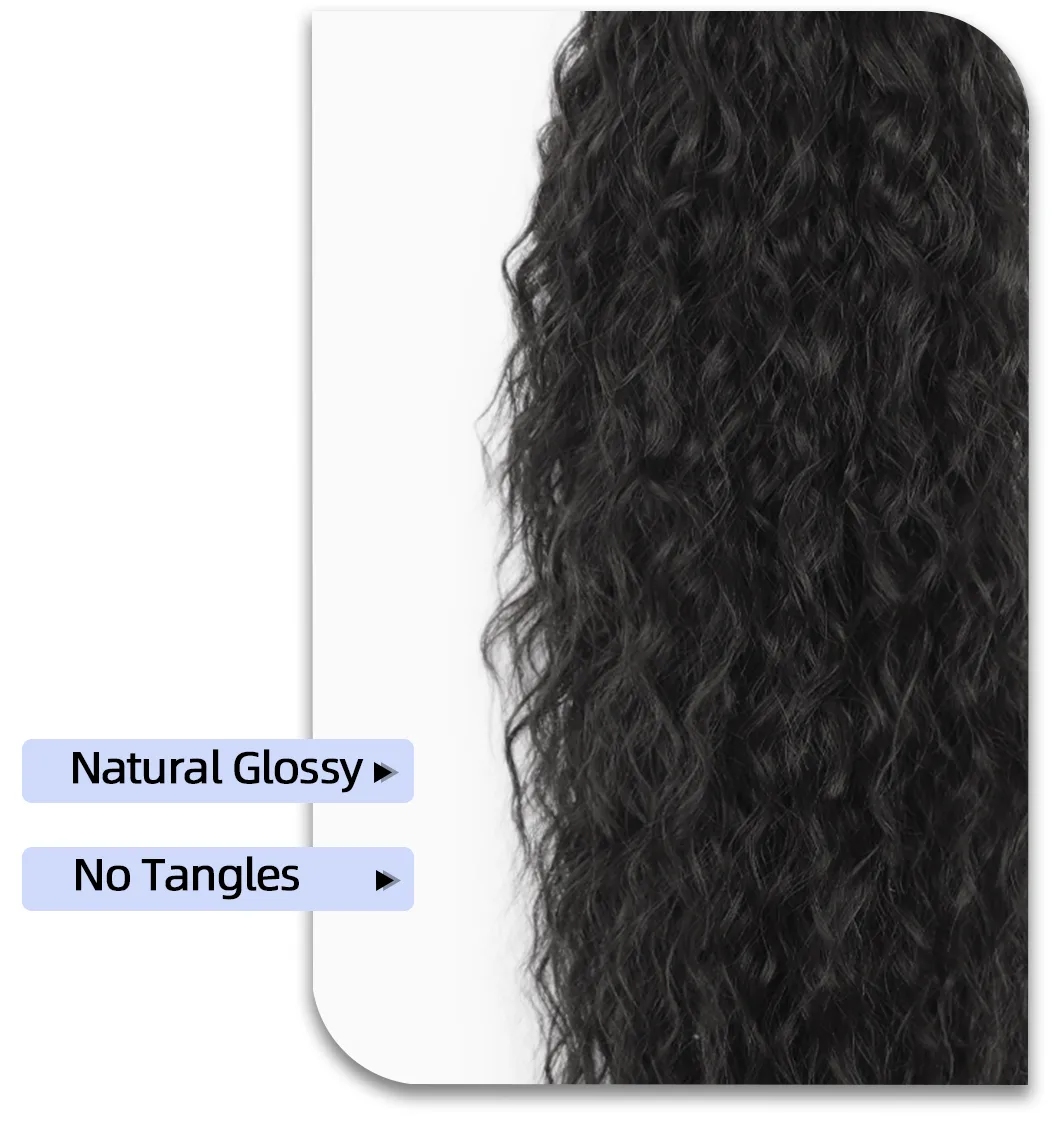 Women's Long Curls Wig Tail Hair Accessories Cornrows Hair Extensions Clip Elegant Casual Party Home Use Heat Silk display picture 16