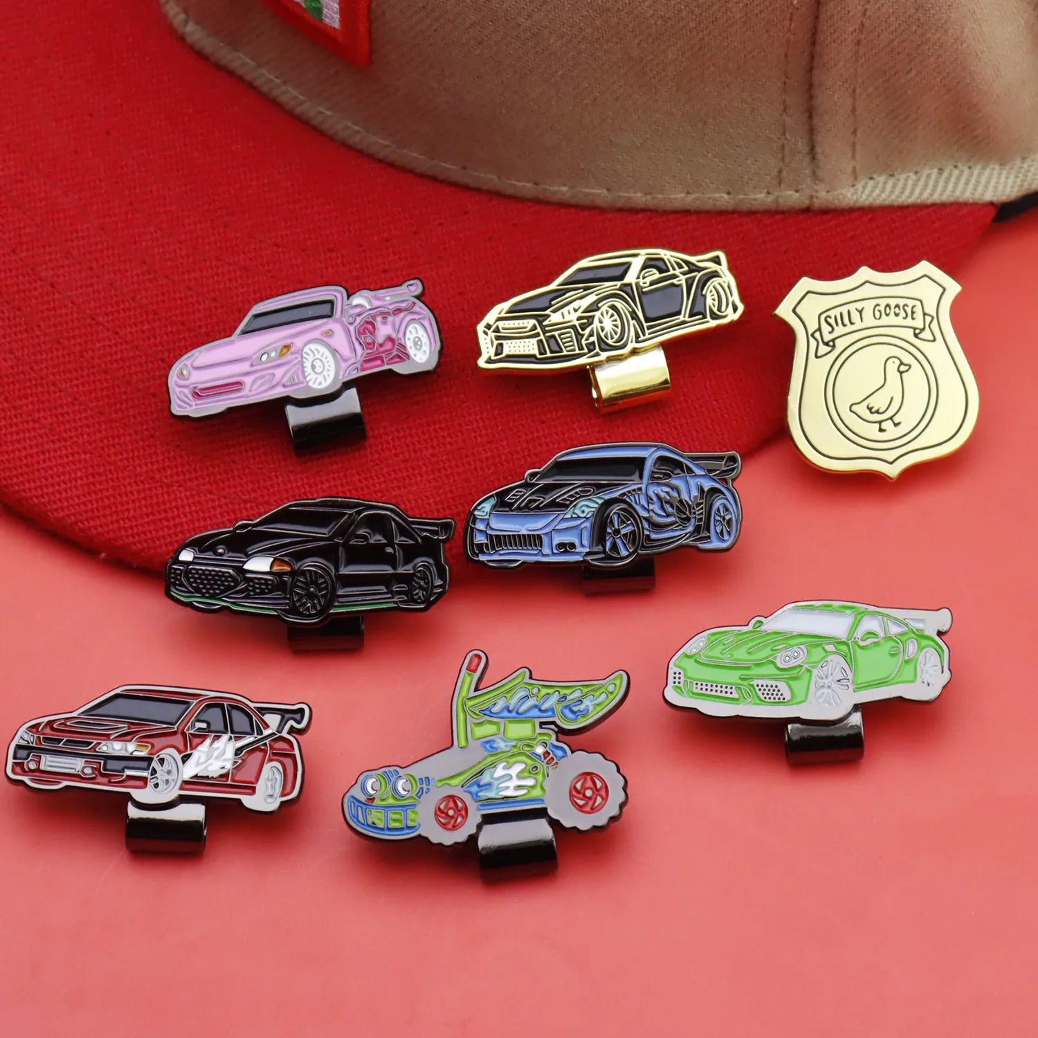 New Creative Classic Car Styling Badge Hat Clip Sub Mexico Metal New Era Decorations Hat Clip Now display picture 3