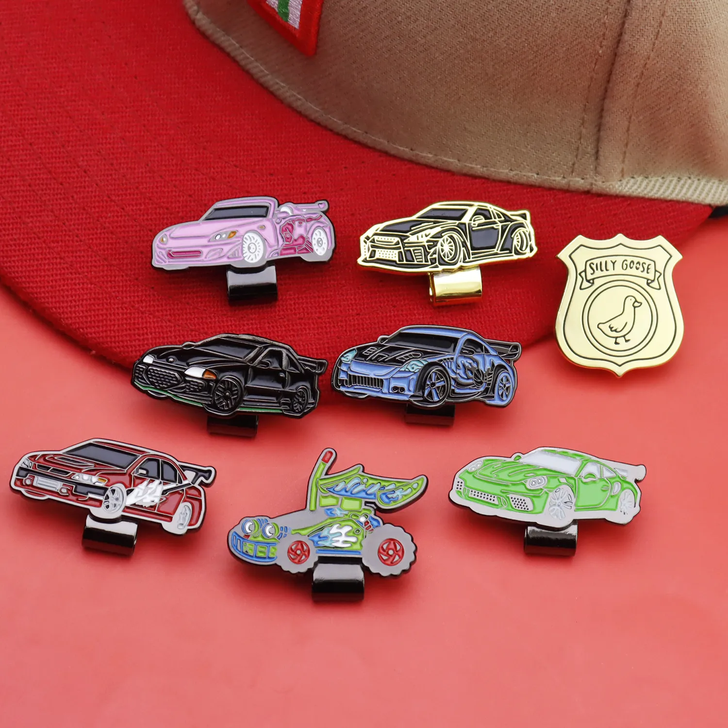 New Creative Classic Car Styling Badge Hat Clip Sub Mexico Metal New Era Decorations Hat Clip Now display picture 1