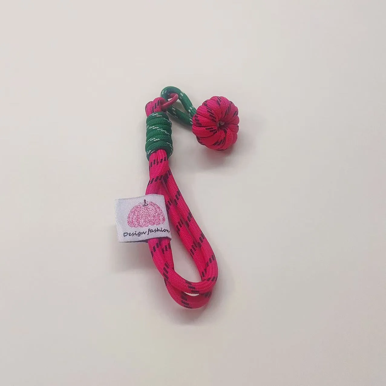 New Colorful Flower Mobile Phone Belt Plush Key Chain Nylon Woven Furry Doll Lanyard Blind Box Accessories Metal Buckle Ornament display picture 7