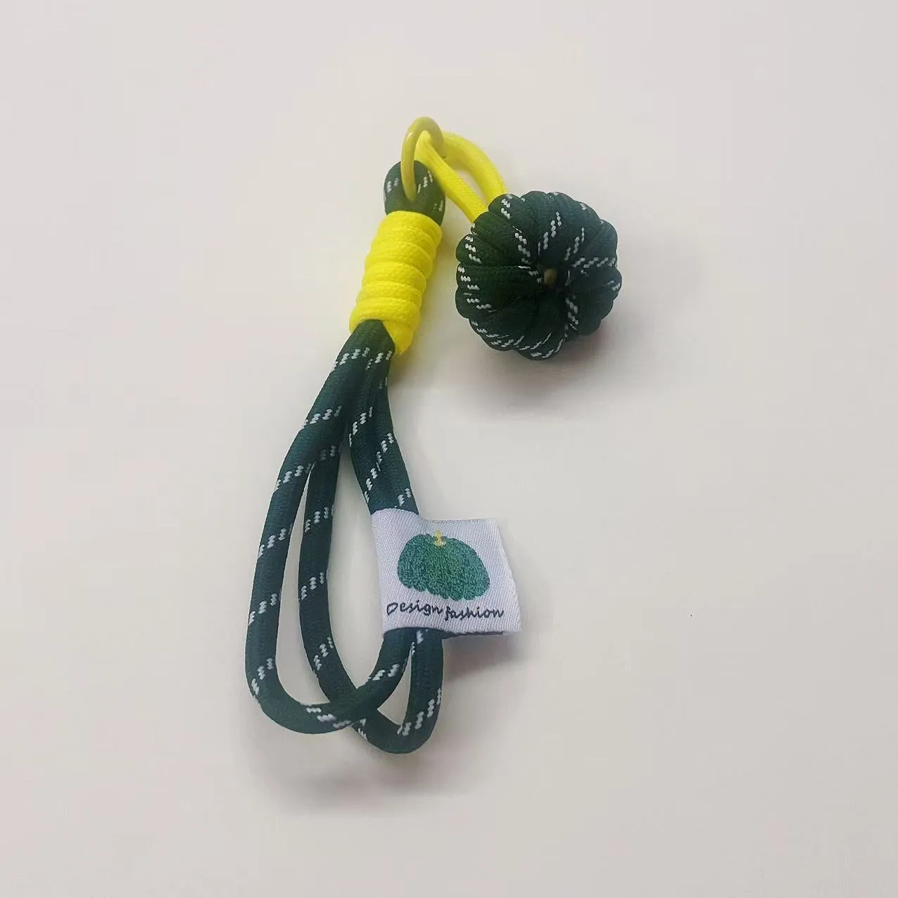 New Colorful Flower Mobile Phone Belt Plush Key Chain Nylon Woven Furry Doll Lanyard Blind Box Accessories Metal Buckle Ornament display picture 2