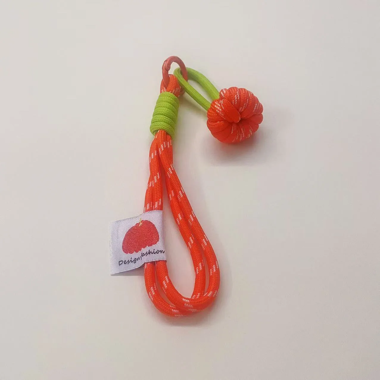 New Colorful Flower Mobile Phone Belt Plush Key Chain Nylon Woven Furry Doll Lanyard Blind Box Accessories Metal Buckle Ornament display picture 5