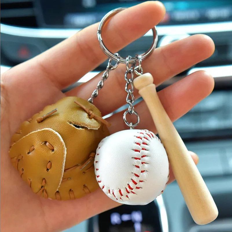 New Baseball Style Mobile Phone Lanyard Zipper Bag Charm Three-Piece Polyester Material Metal Buckle Jewelry Accessories display picture 2