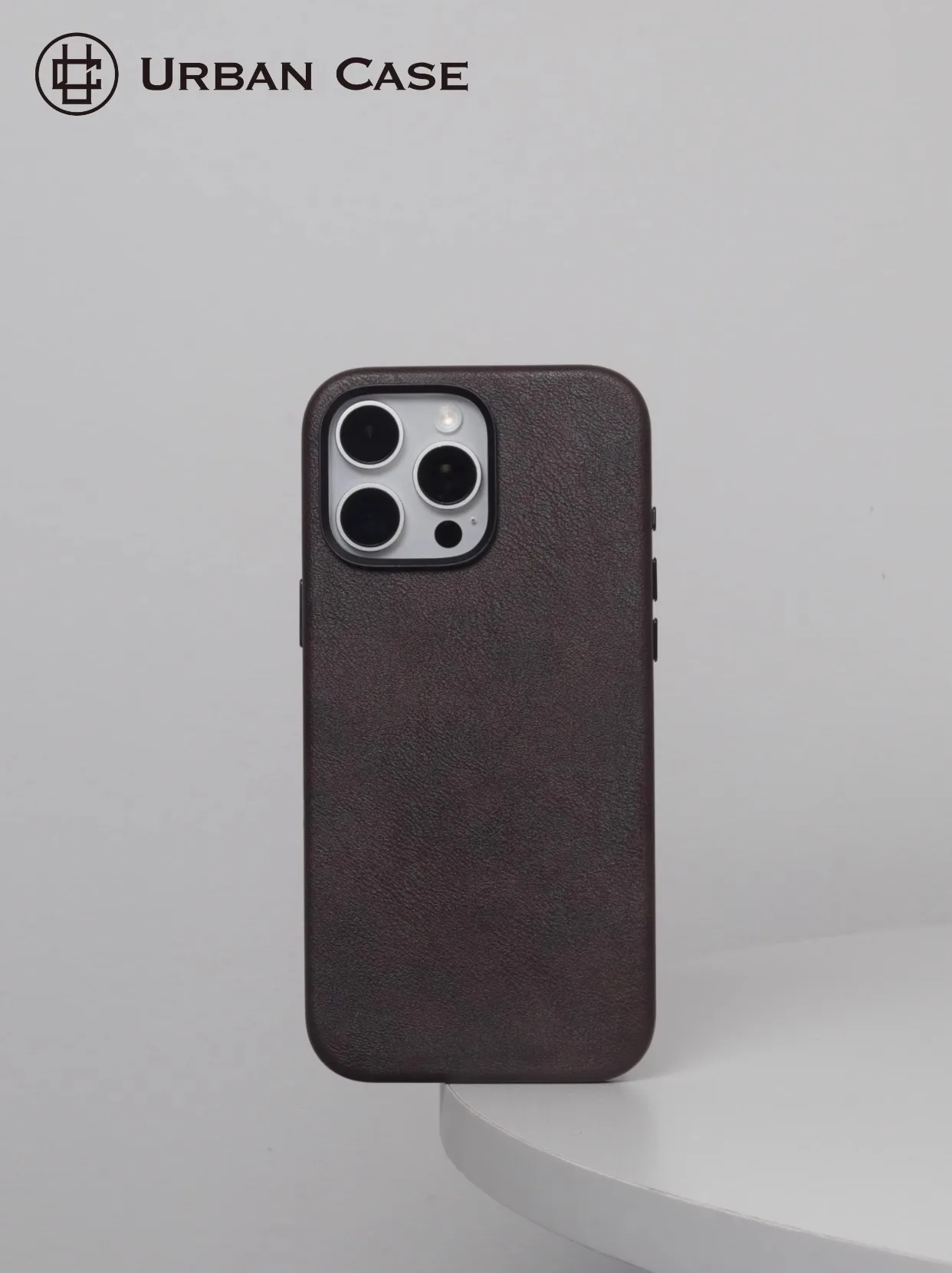 Retro Leather Magnetic Adsorption MagSafe IPhone 16 Pro Case Shockproof Durable Nordic Style Phone Cover display picture 11
