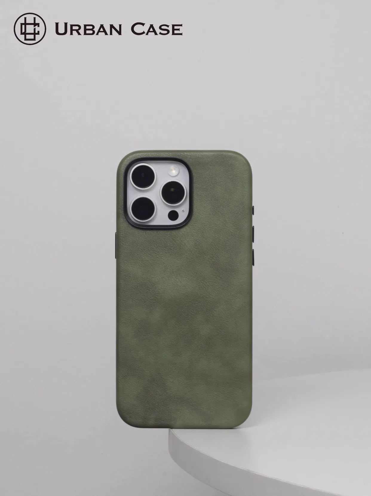 Retro Leather Magnetic Adsorption MagSafe IPhone 16 Pro Case Shockproof Durable Nordic Style Phone Cover display picture 12