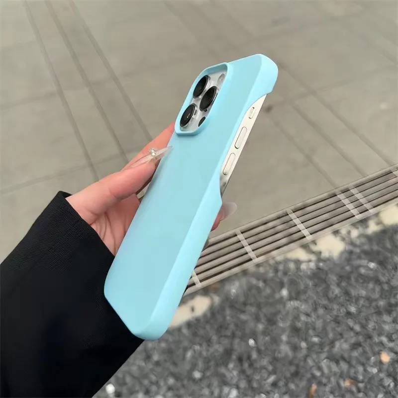 Solid Color Silicone Phone Case For IPhone 16 Pro Max Hollow Key 15 Apple 14 Frosted Soft Protective Case Simple Style Black display picture 8