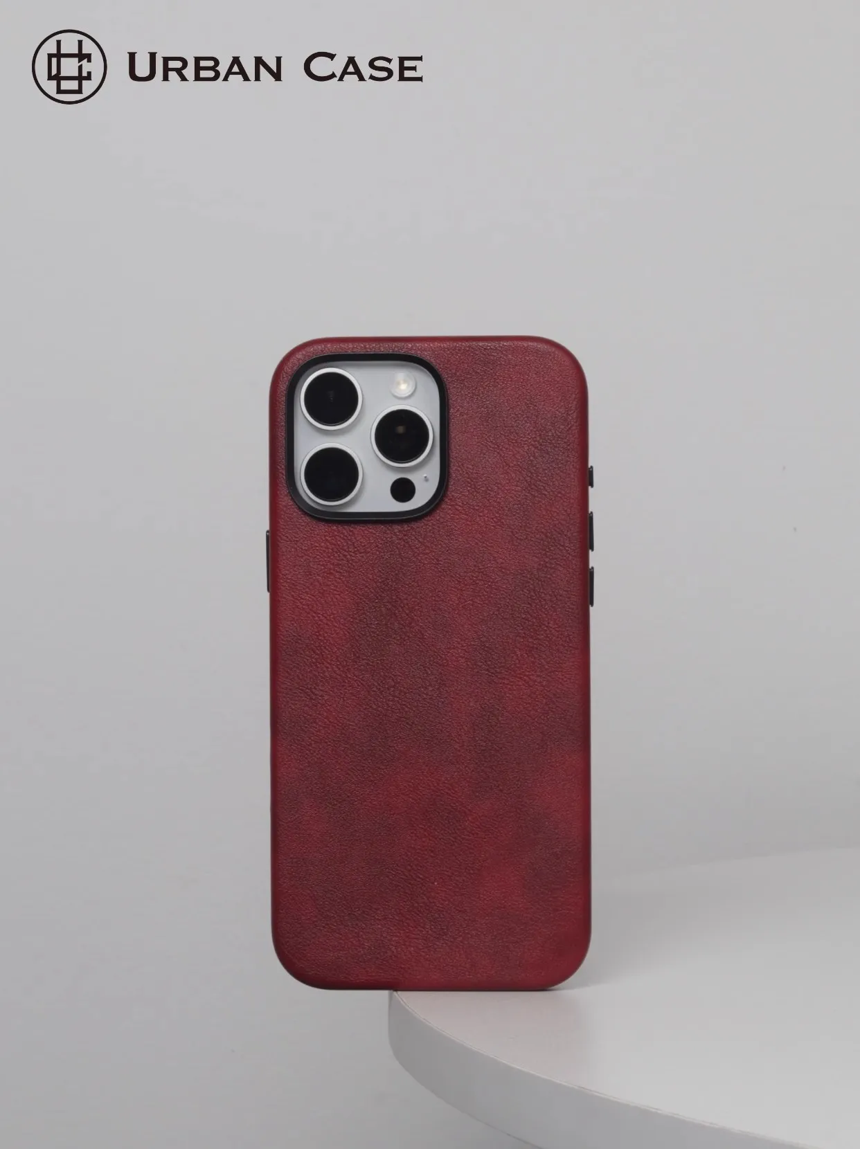 Retro Leather Magnetic Adsorption MagSafe IPhone 16 Pro Case Shockproof Durable Nordic Style Phone Cover display picture 15