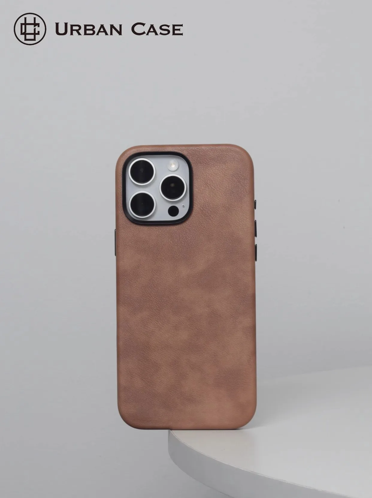 Retro Leather Magnetic Adsorption MagSafe IPhone 16 Pro Case Shockproof Durable Nordic Style Phone Cover display picture 16