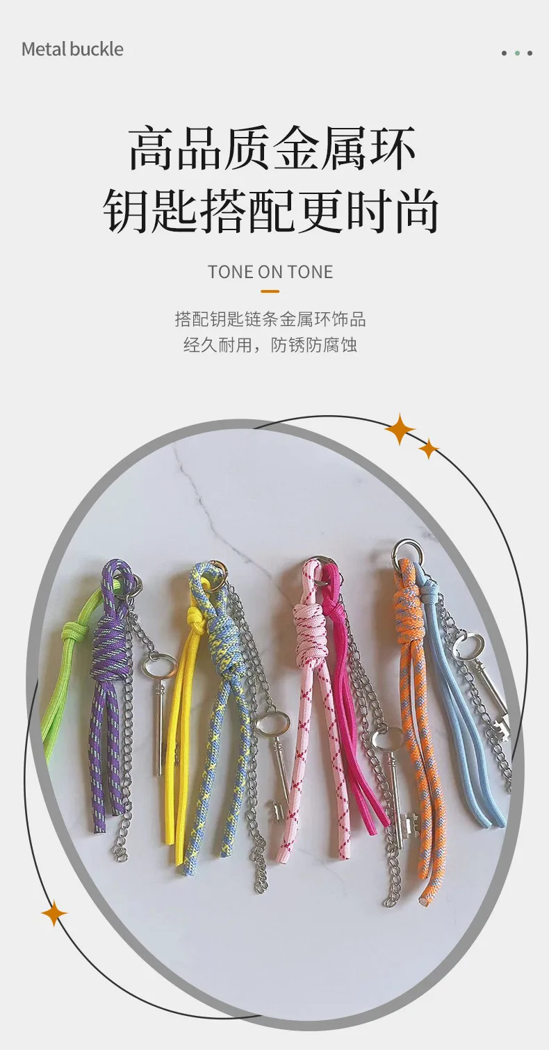 New Baseball Gloves Keychain Mobile Phone Belt Fashion Alloy Nylon Metal Buckle Bag Pendant Popular With TikTok And Kuaishou Users display picture 3