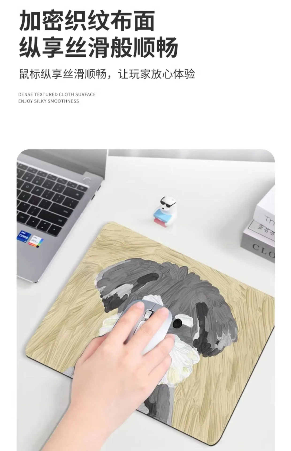 Small Soft Mouse Pad Cute Cartoon Pattern Thicken Office Entertainment Female Computer Desk Pad Wrist Supporting Pad display picture 8