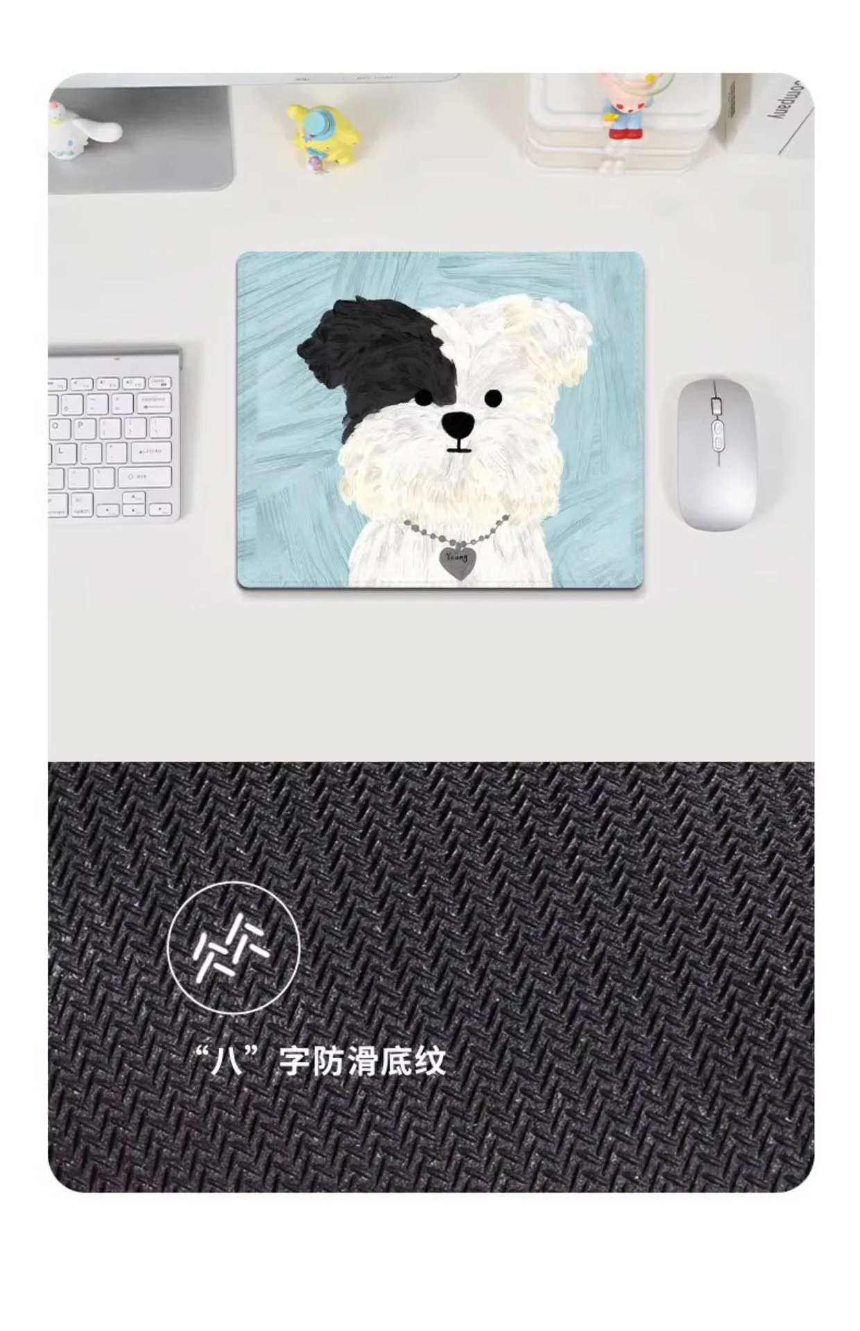 Small Soft Mouse Pad Cute Cartoon Pattern Thicken Office Entertainment Female Computer Desk Pad Wrist Supporting Pad display picture 10