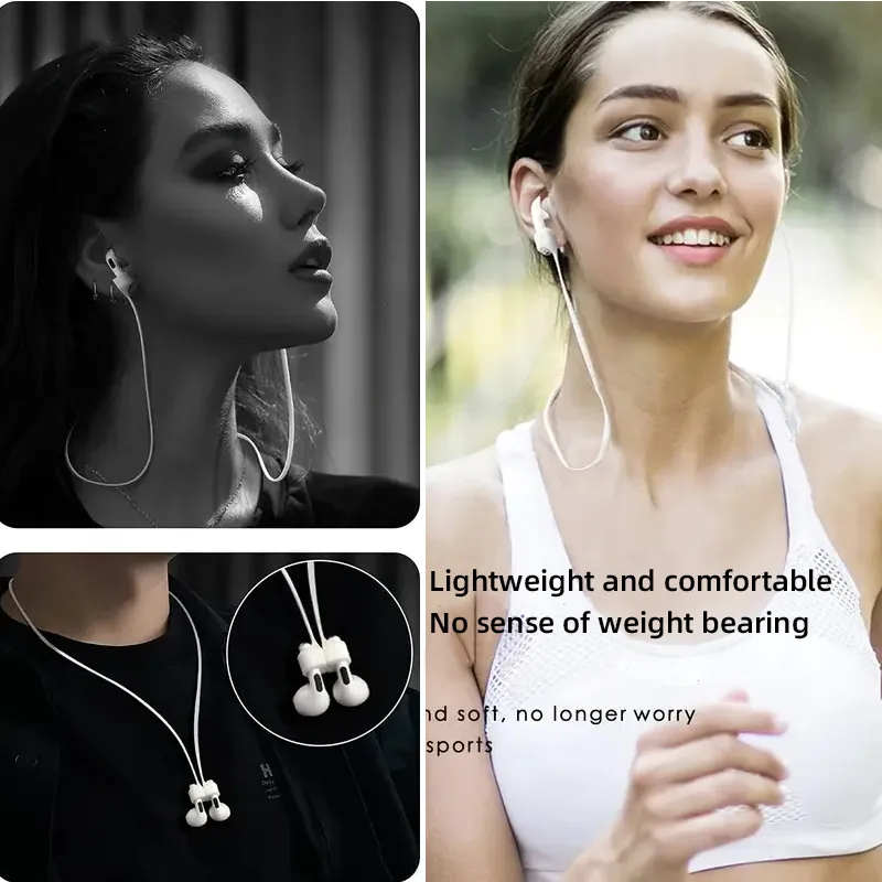Airpods3 Pro2 Bluetooth Headset Silicone Magnetic Anti-Lost Lanyard Universal Type Shooting Technique display picture 2
