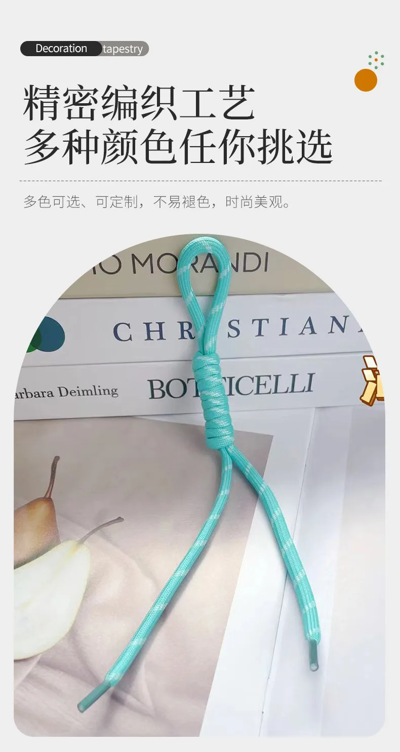 Fashion Colorful Knotted Nylon Rope Pendant Personality Ins Style Mobile Phone Lanyard Fashion Braided Rope Bag Strap display picture 4